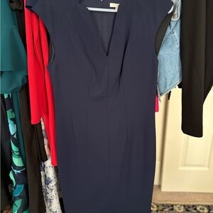 Roz & Ali Classic Navy Midi Dress